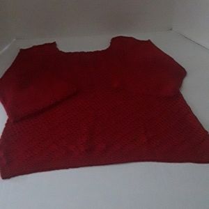 Elegant Hand Crochet Sweater Christmas Color